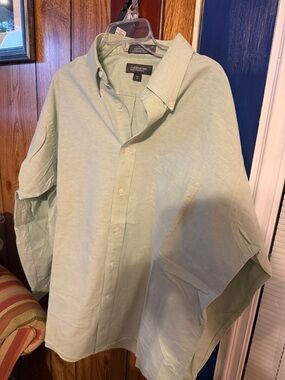 croft & barrow Light Green Button-Down Shirt